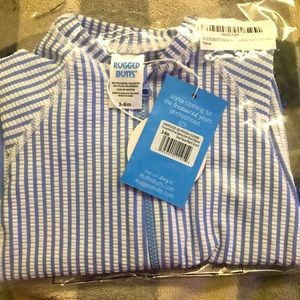 NWT Rufflebutts/Ruggedbutts baby boy rashguard one piece